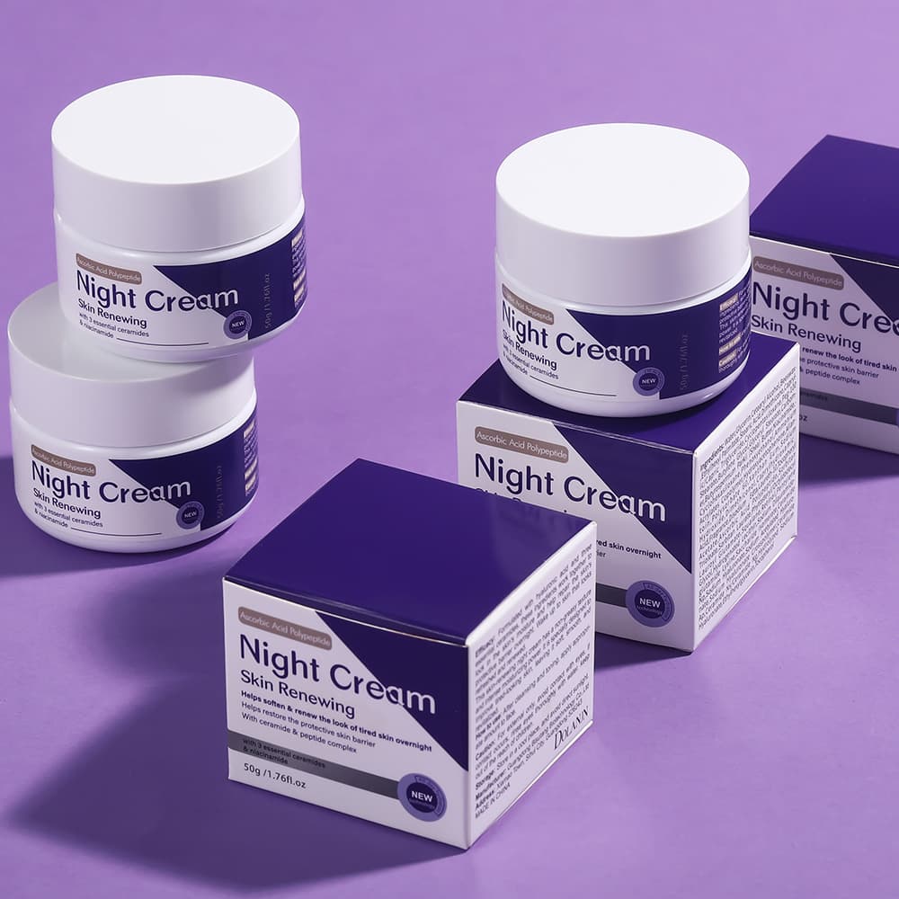 Niacinamide Night Cream Moisturizing Anti-Wrinkle Firming Repair Lock-in Moisture Skincare Source Factory for Export