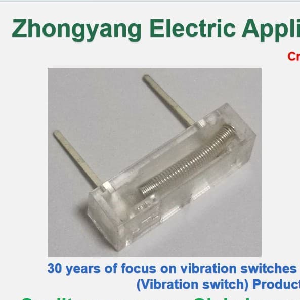 SW-280 Transparent Vibration Switch, Vibration Switch, Spring Switch, SW-280 Series Sensor