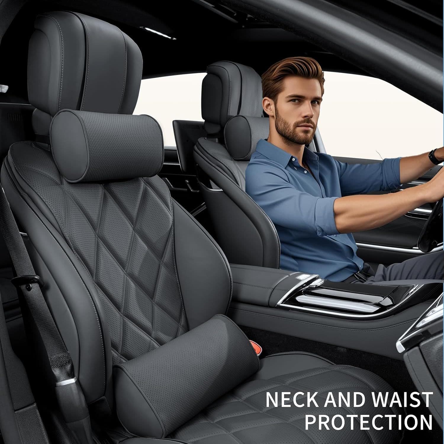 New car headrest punched and breathable ideal car lumbar support suitable for Xiaomi Xpeng car headrest lumbar support wholesale