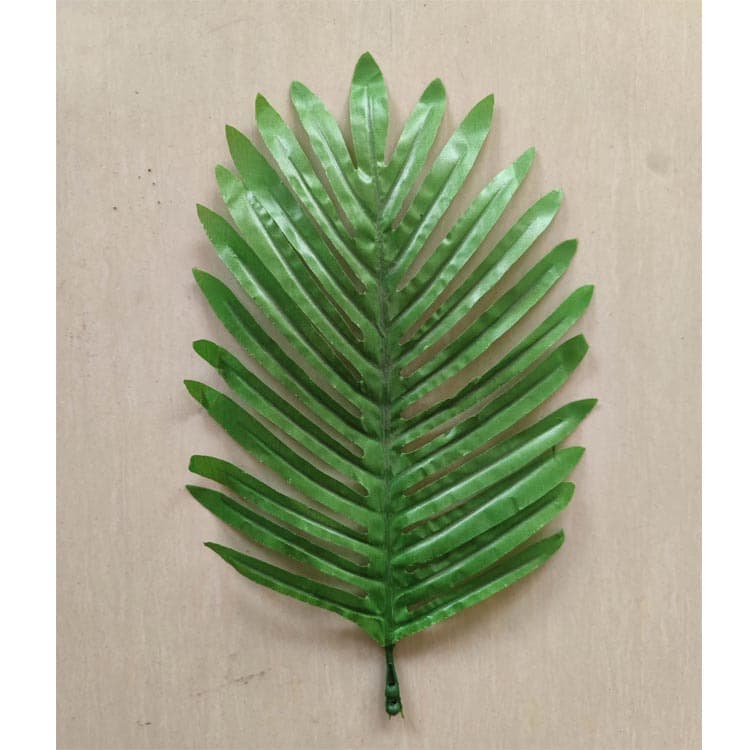 Funeral supplies: Artificial bouquet with green leaves, coconut leaves, cycad leaves, and Persian pine wood for wreaths.