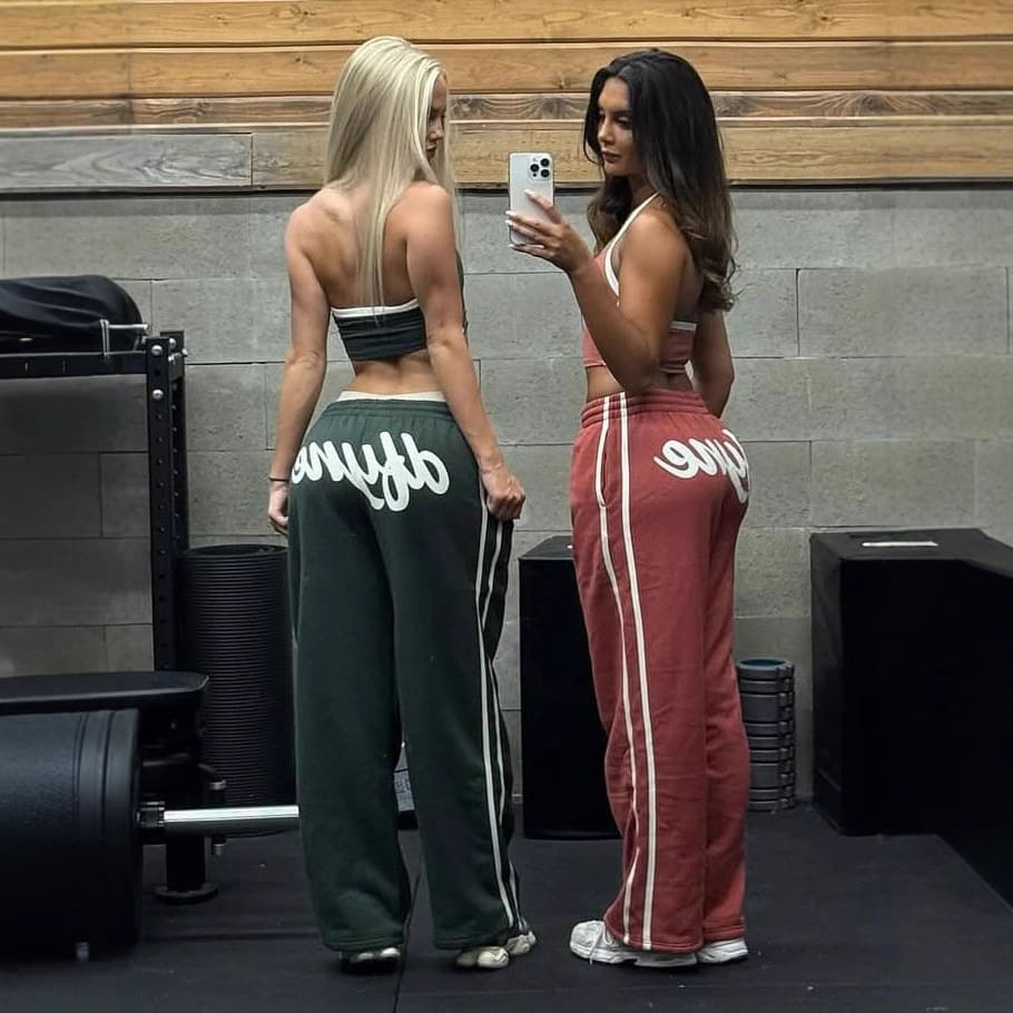 High Street Hip Hop Fitness Pants Straight Leg Unisex Y2k Harajuku Striped Retro Printed Pants Oversized Casual Pants