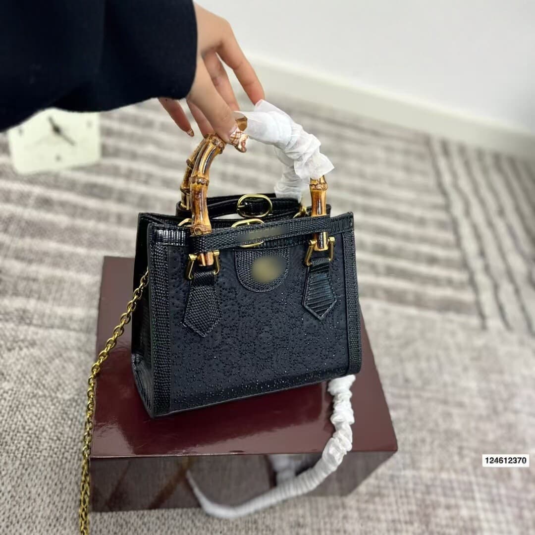 New Bamboo Knot Handbag Women's Tote Crossbody Small Square Bag Fashion Versatile Chain Shoulder Bag