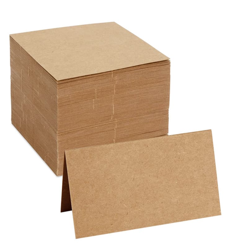 Selling Amazon AliExpress Place Cards Kraft Paper Table Cards Wedding Sign-in Table Name Seat Cards Ready Stock Wholesale