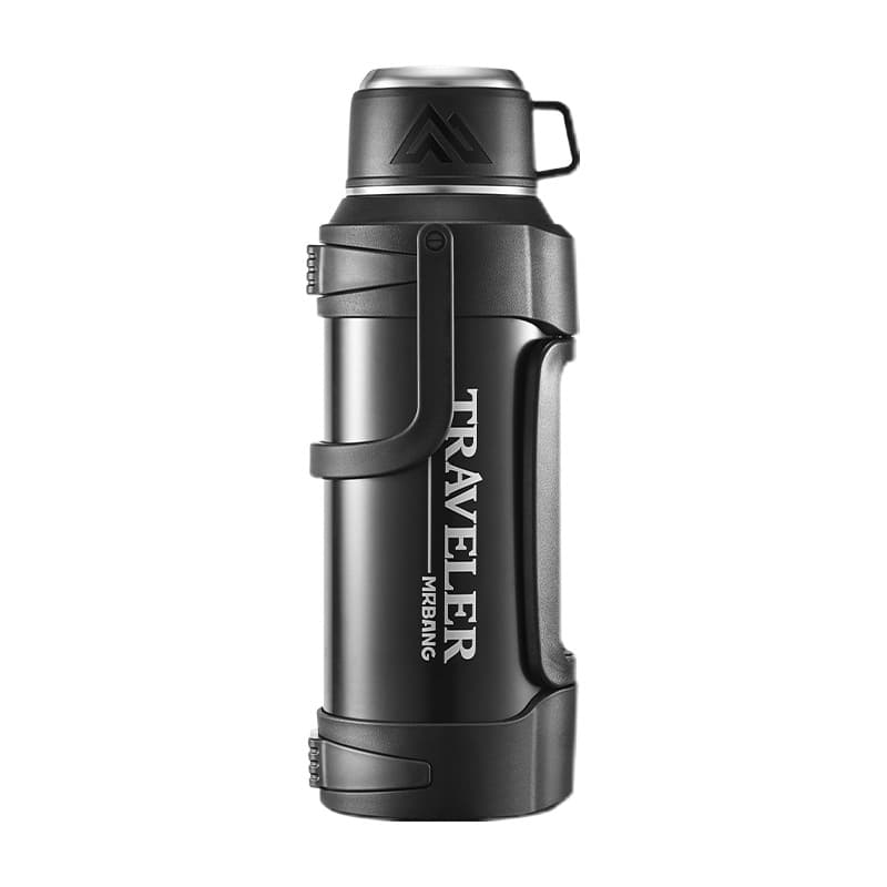 Insulated Thermos Outdoor Portable Water Bottle 304 Stainless Steel Large Capacity Home Car Hot Water Bottle New Travel Camping