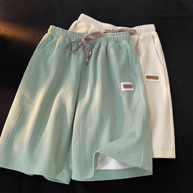 Men's Summer Casual Quick-Dry Breathable Beach Shorts, Trendy Loose-Fit Draped Athletic Shorts