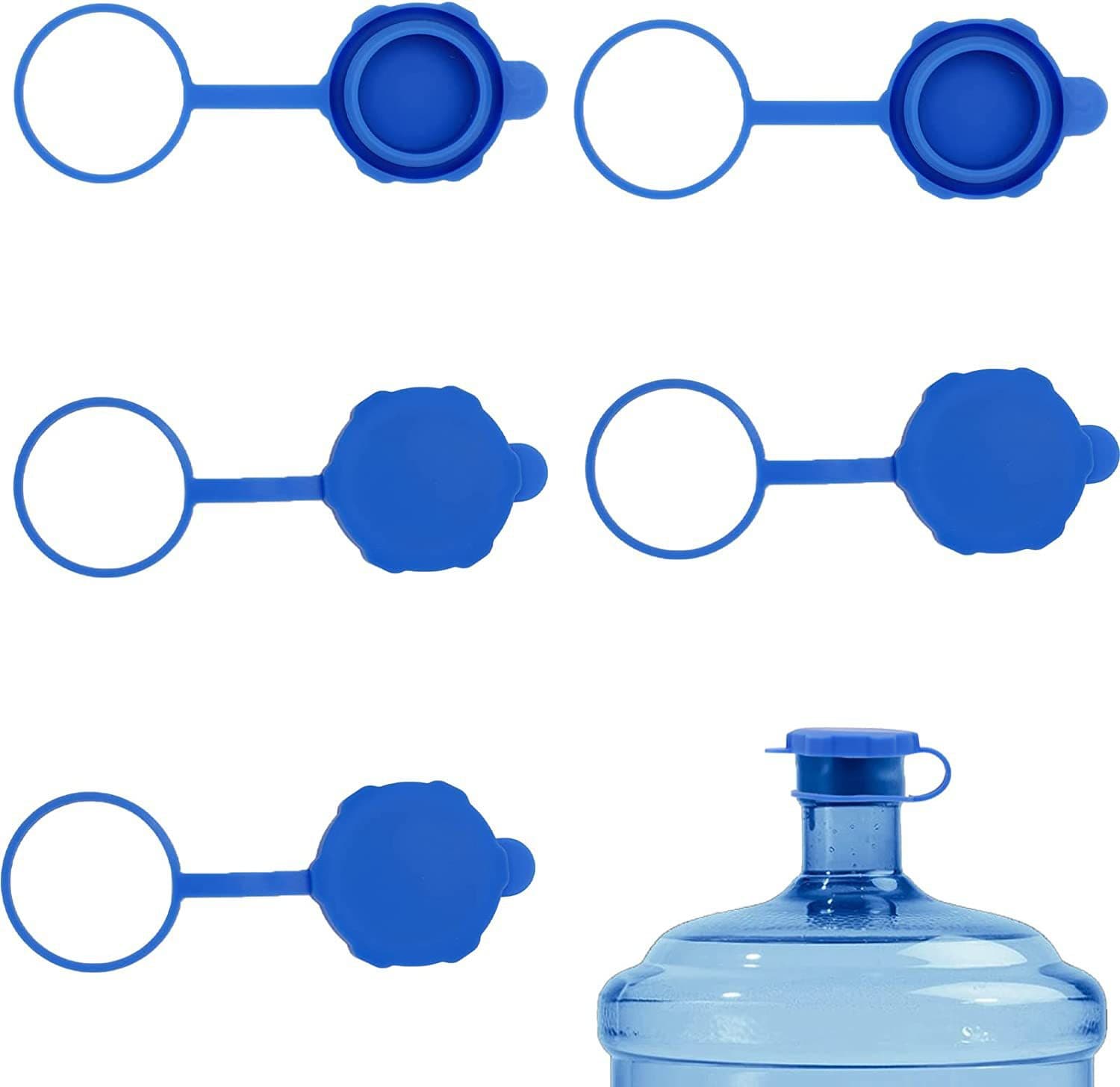 Real silicone Jug Plug mineral water bucket cap water dispenser plug 5 Gallon Water Jug metal lid