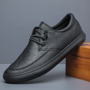 Men's Shoes 2024 Spring Summer New Trendy Shoes Versatile Fashion 22432 Coffee Yellow Gray All Black Liaoning