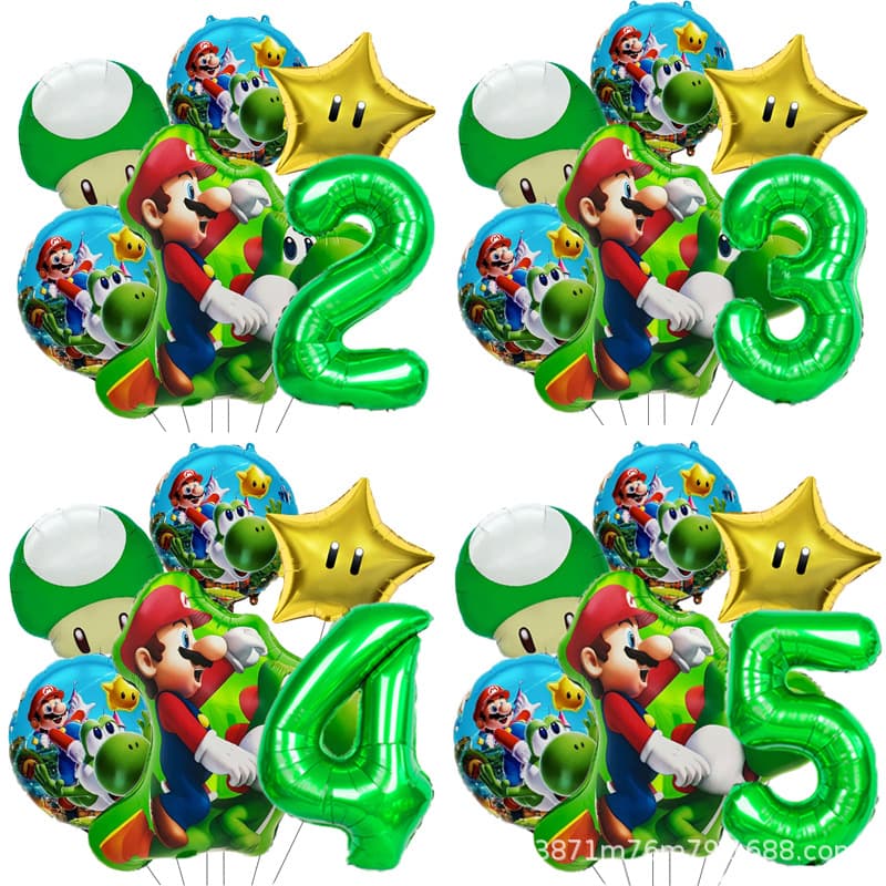 Amazon Cross-border Mario Princess Foil Balloon Set Balloon Kids Cartoon Super Mario Foil Balloon