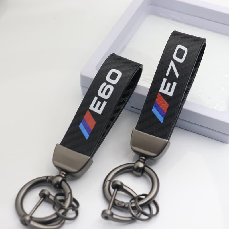 Carbon Fiber Pattern Metal Car Keychain Supplies Printable Logo Creative Gift Key Chain Car Key Ring Wholesale