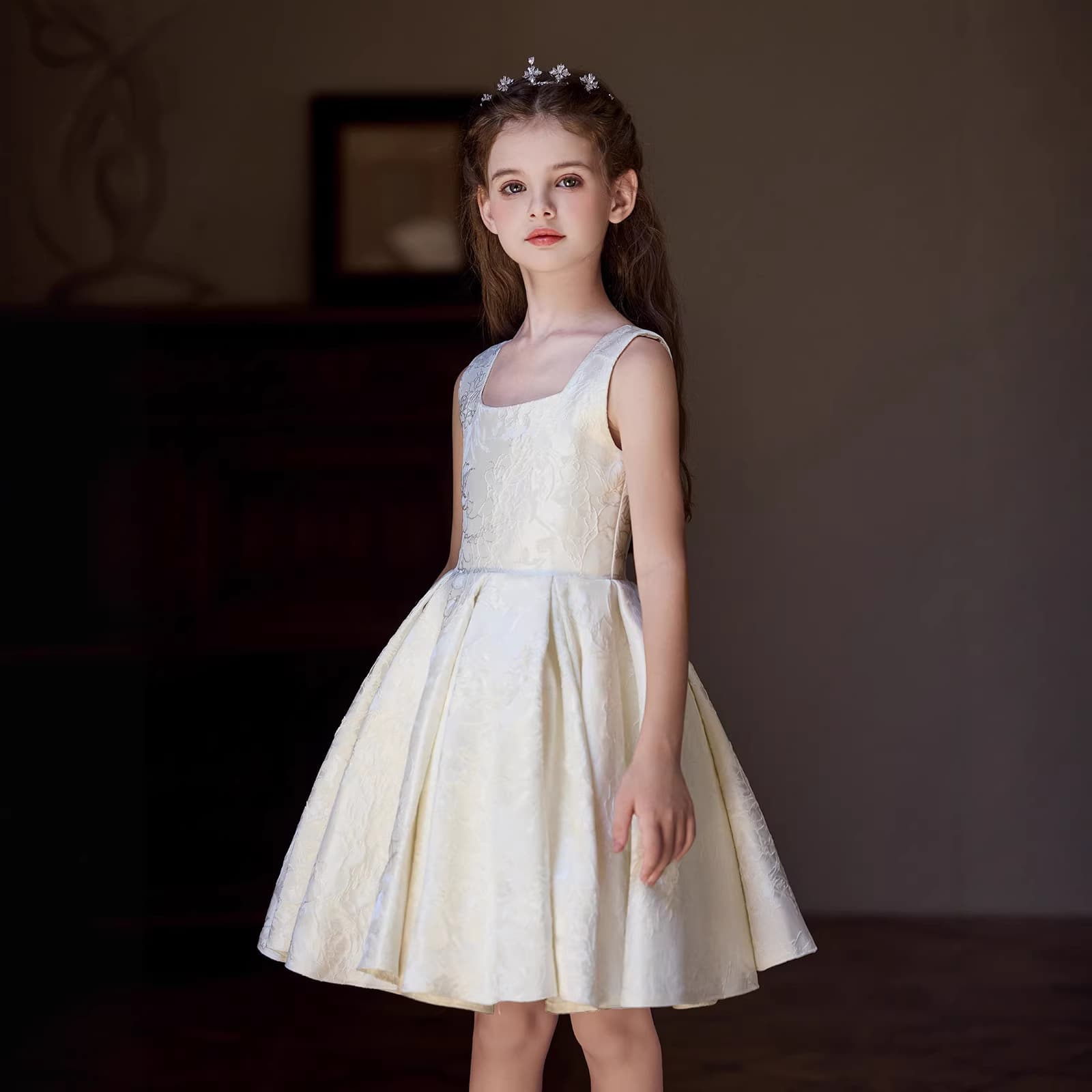 Flower Girl Dress 2026 New Style for Toddler and Young Girls, Princess Gown for Runway, Birthday Party, Piano Recital, Performance