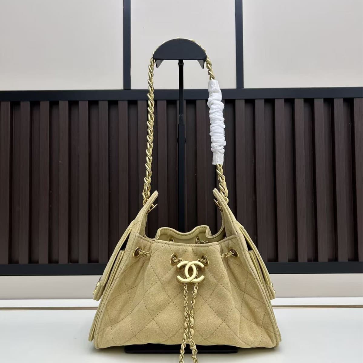 Chanel Chain Bag Suede Crossbody Bag Hobo Shoulder Bag Bucket Bag Casual Women's Bag