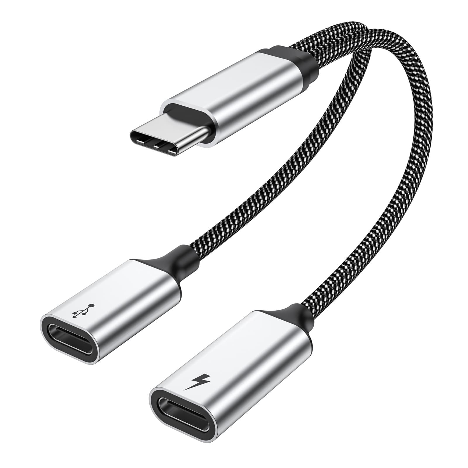 Type-C to C female 60W PD fast charging plus C female OTG