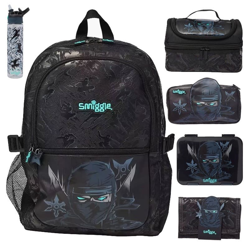 Australian Smiggle children's trendy backpack cartoon ninja school bag primary school student large capacity backpack boy's back