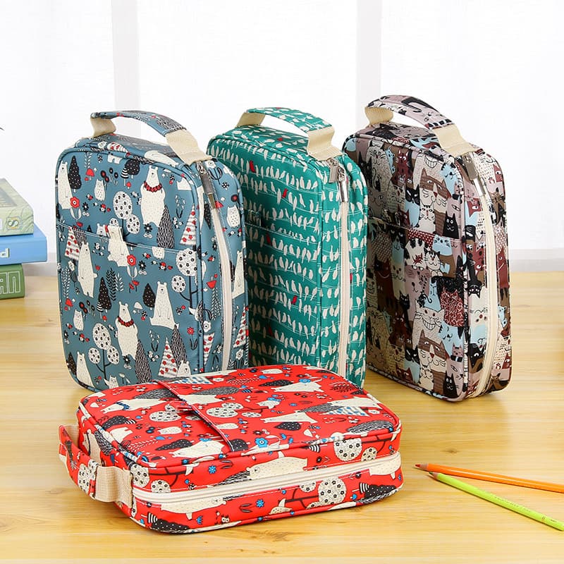 150 Colors Sketch Pencil Case High Aesthetic Value Student Stationery Multi-functional Color Pencil Bag Fashion Canvas Bag