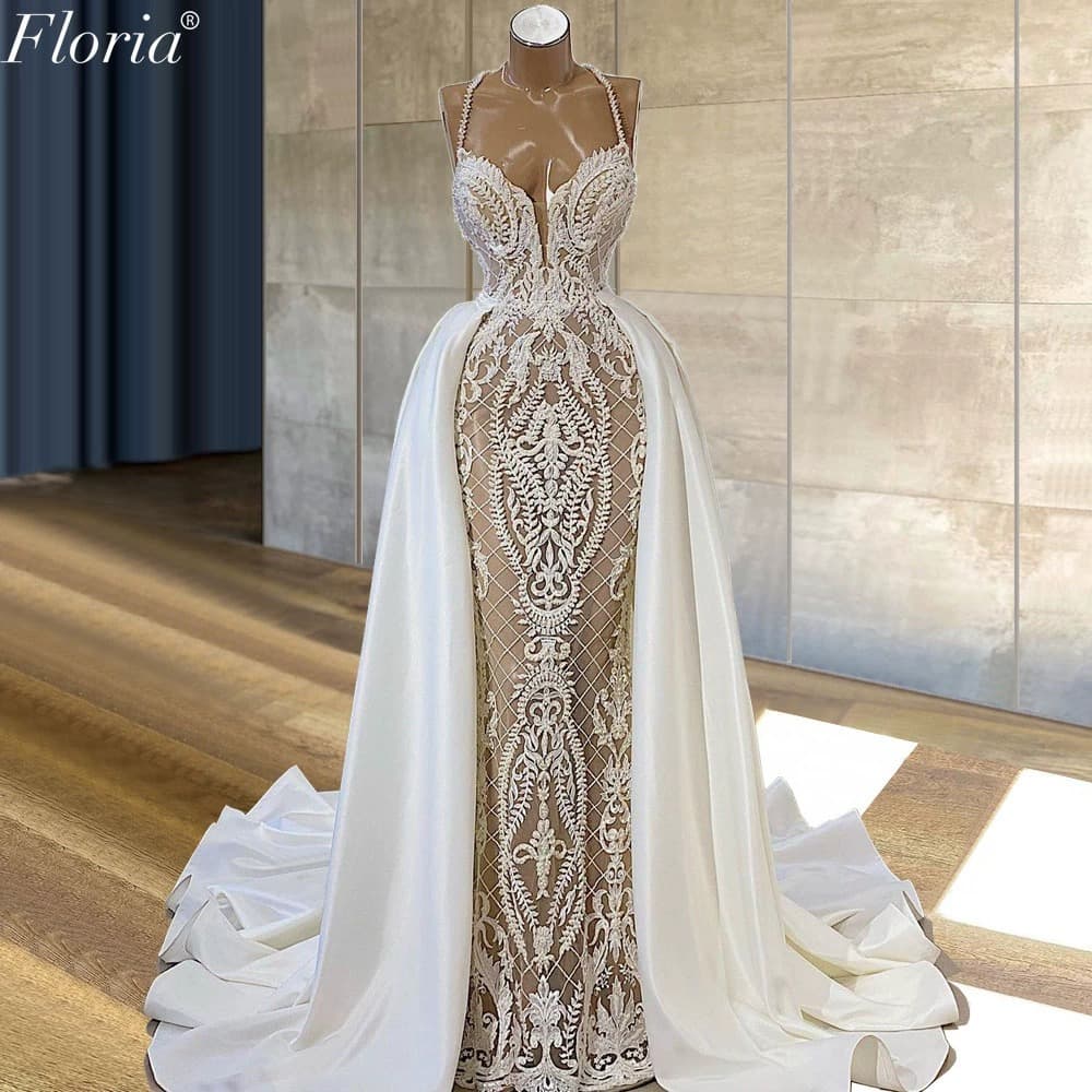 European and American Strapless Tube Top Light Wedding Dress 2025 New Waist-Cinching Mermaid Evening Gown Slimming Elegant Party Dress Wholesale