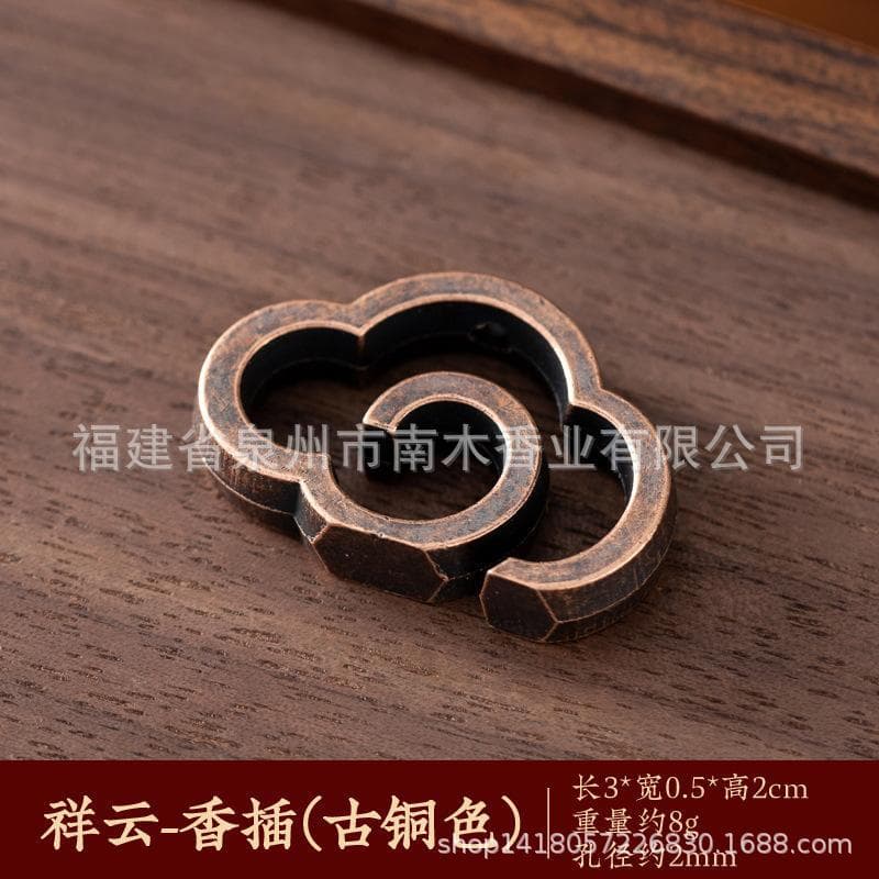 Copper Gourd Incense Holder Nine-Hole Mini Water Drop Incense Base Turtle Zen Lotus Coil Incense Stand Tray Burner Small Accessories