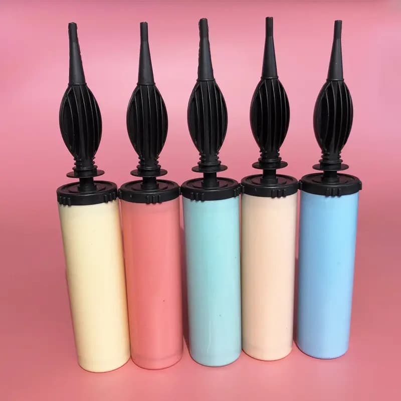 Macaron color pump, latex aluminum film balloon, hand push pump, swimming ring pump, portable pump