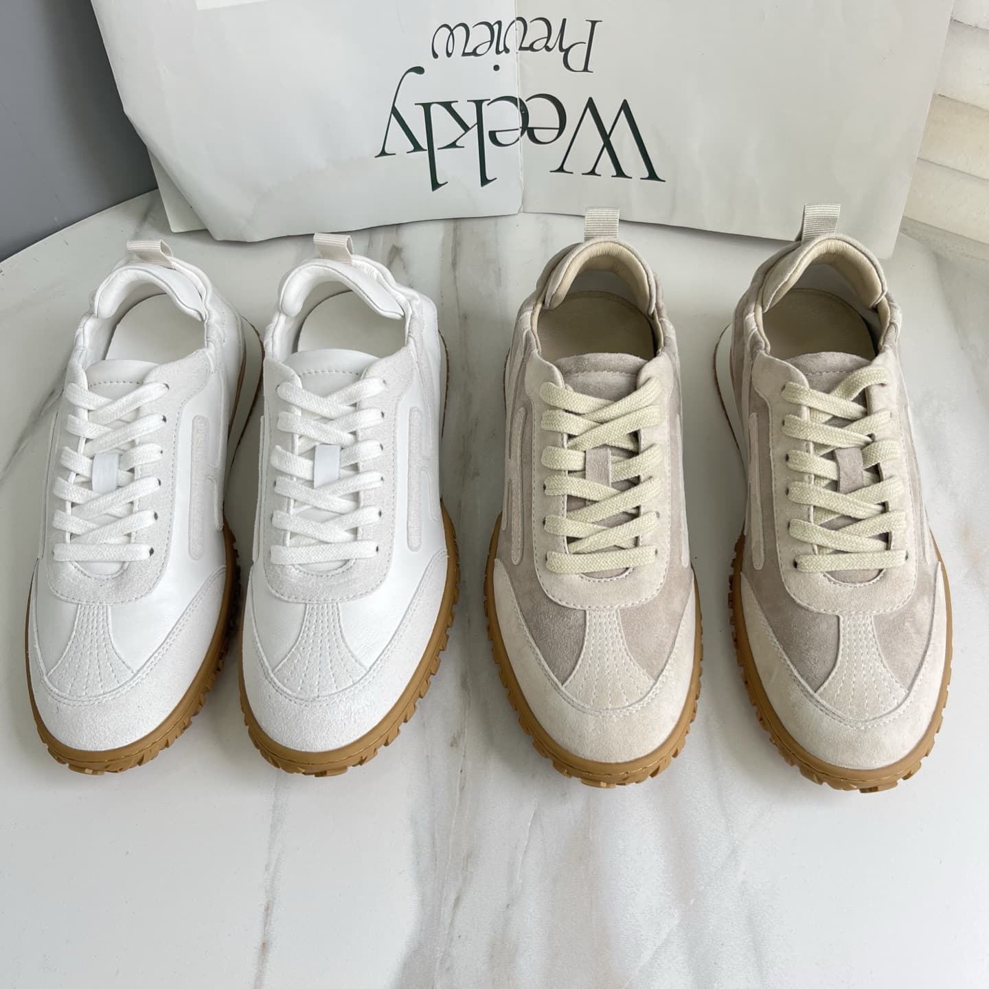 Dongguan-produced Majia Unbranded Women's Flat Leather Board Shoes, Lace-Up Casual Shoes, German Training Shoes, Travel-Friendly White Shoes
