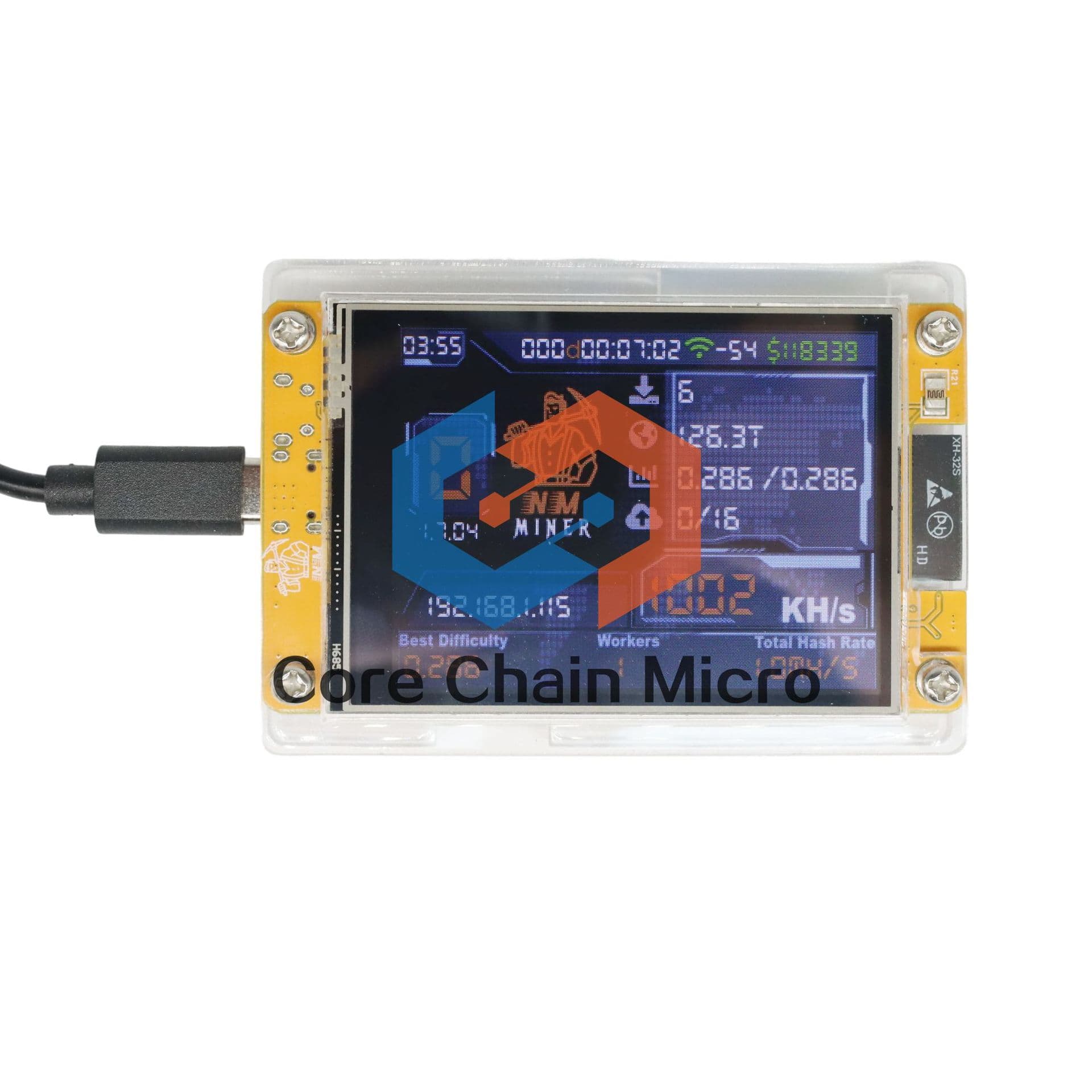 NMMiner NerdMiner V2 upgraded 2.8-inch smart display with 1010KH/S hash rate