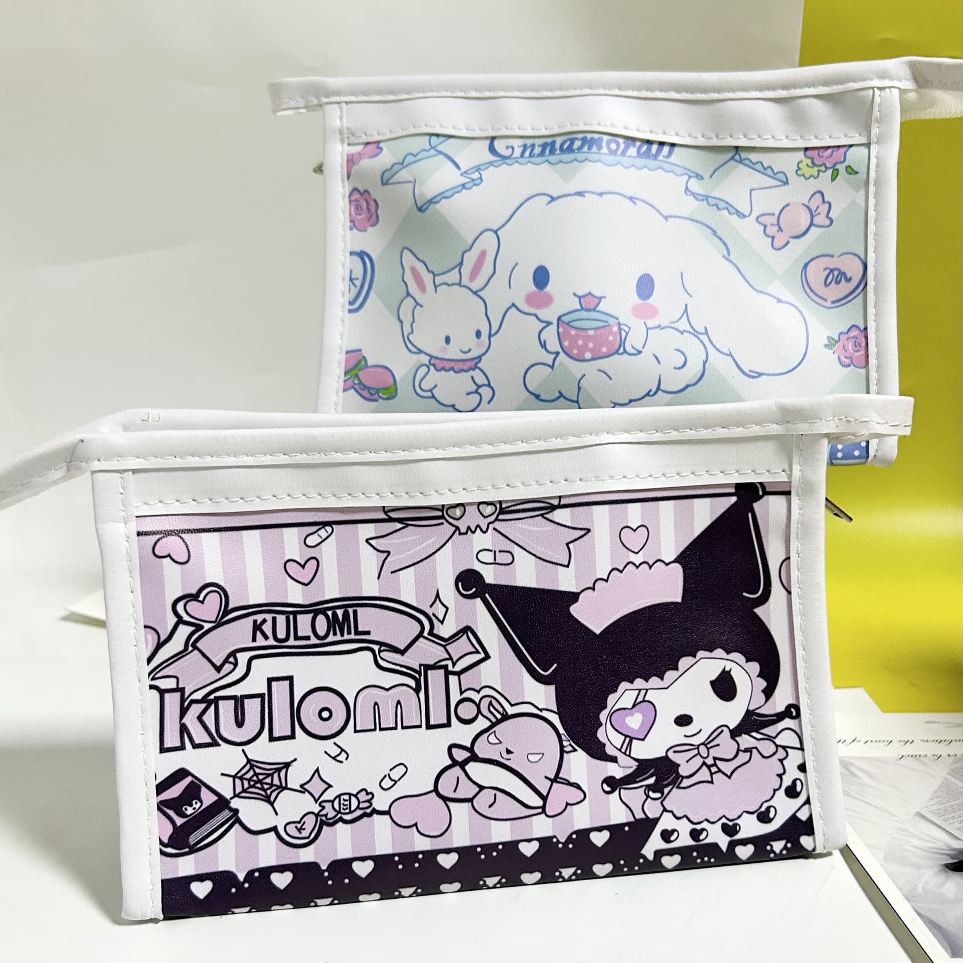 Cute Pencil Case Kuromi Pencil Bag Pouch Kawaii Cartoon Tote Large Capacity Stationery Bag Wholesale
