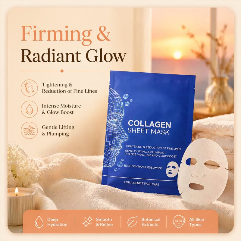 Collagen Facial Mask Night Silk Sheet Mask Firming Moisturizing Cross-border Korean Skincare