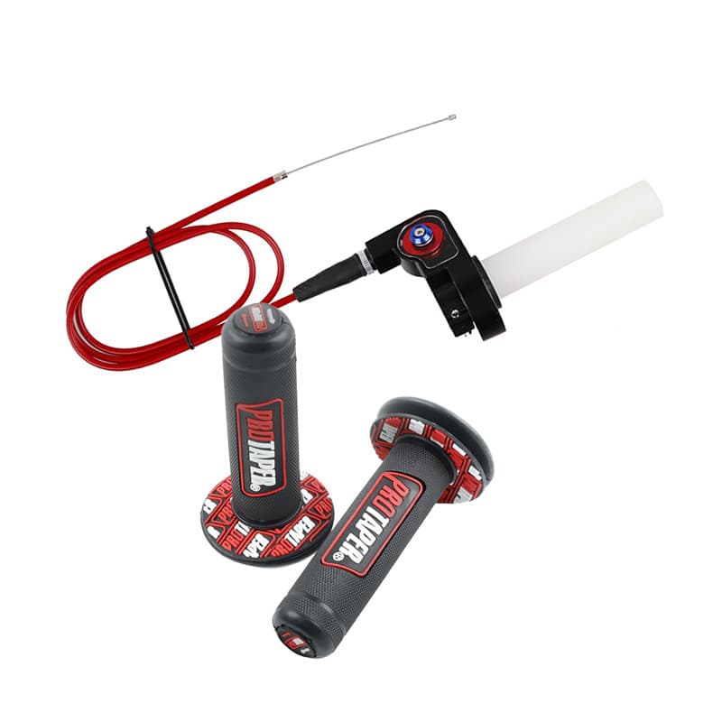 Dirt Bike ATV Quad Accessories 50-125CC Large Twist Throttle Grip Handle Throttle Cable Set