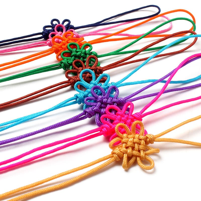 Manufacturer wholesale small Chinese knot jade thread mini knots, various colors, ready-to-ship small Chinese knot pendants