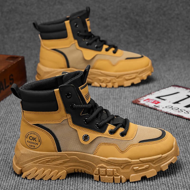 Martin boots men's shoes autumn and winter new high-top work shoes men's trendy versatile thick-soled sports and leisure short boots
