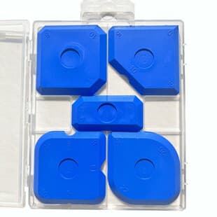 5-Piece Silicone Caulking Tool Set, Sealant Tool Grout Spatula for Kitchen, Bathroom, Floor, Window