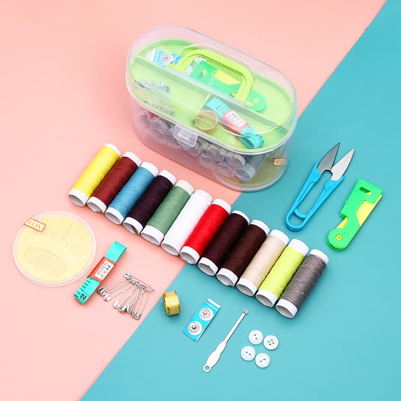 Household sewing box set portable multi-functional high-end practical sewing kit sewing needlework hand sewing small dormitory
