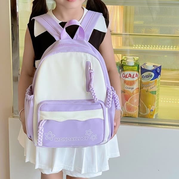 Japanese-style niche Instagram-worthy soft girl backpack, bubble show style schoolbag, lightweight travel mini backpack for female college students