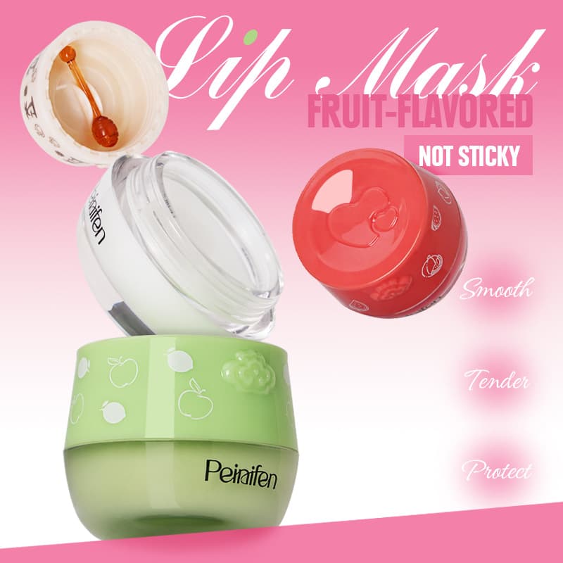Cross-border Trade Lip Balm Set Moisturizing Lip Mask Honey Pot Lip Mask Multiple Flavors Available