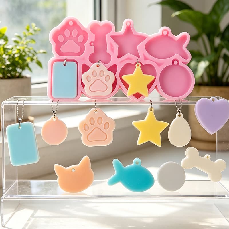Handmade Material Phone Case Cream Resin Accessories Bear Paw Hair Accessories Cat Paw Cartoon Sticker Silicone Mold