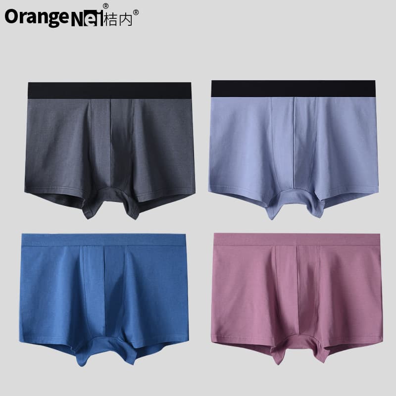 Orange inner banana convex pure cotton men's underwear large size breathable and comfortable modal crotch enlarged men's manufacturer wholesale delivery