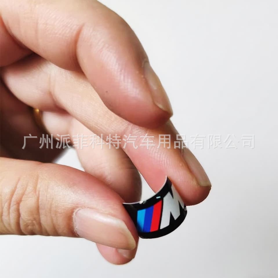 BMW Wheel Hub Sticker Decal for New 3 Series 5 Series X1 X5 M Steering Wheel Logo Sticker Soft Rubber M Badge