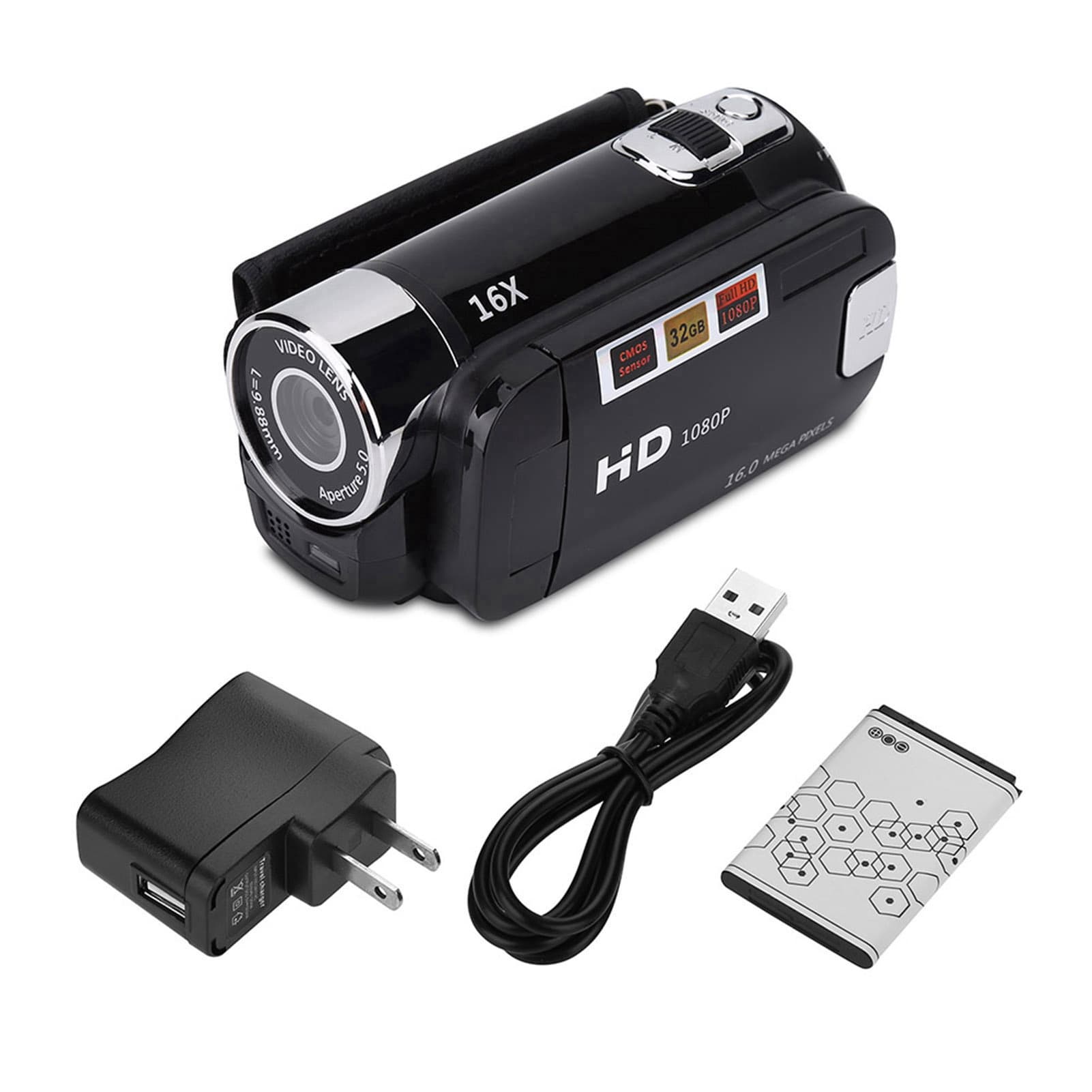 Cross-border English Manufacturer Produces HD100A High-Definition Digital Camcorder 16MP 1080P Photo and Video