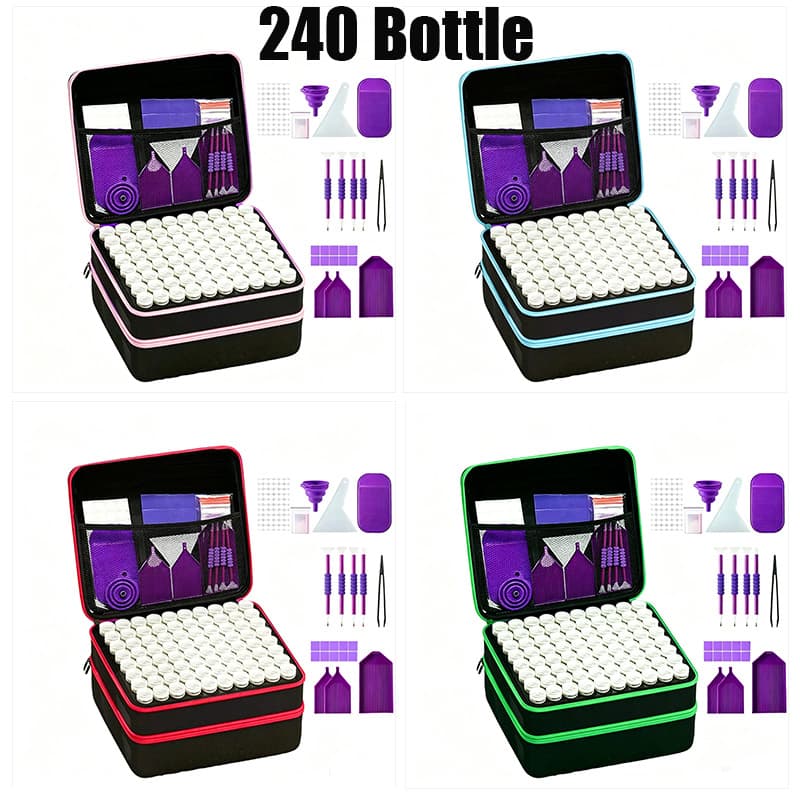 In Stock Essential Oil Travel Case 240 Bottle Essential Oil Storage Bag 15ml Essential Oil Bottle Storage Organizer EVA Oil Box
