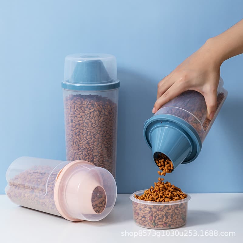 Cat food storage bins, dog food airtight containers, pet food storage vacuum storage bins, moisture-proof packaging containers, snack boxes
