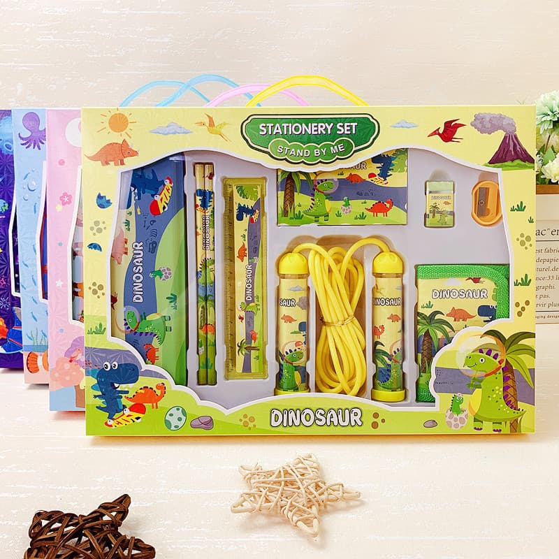 Children's Day Stationery Gift Set, School Supplies, Activity Prizes, Pencil Case and Jump Rope Combo Pack