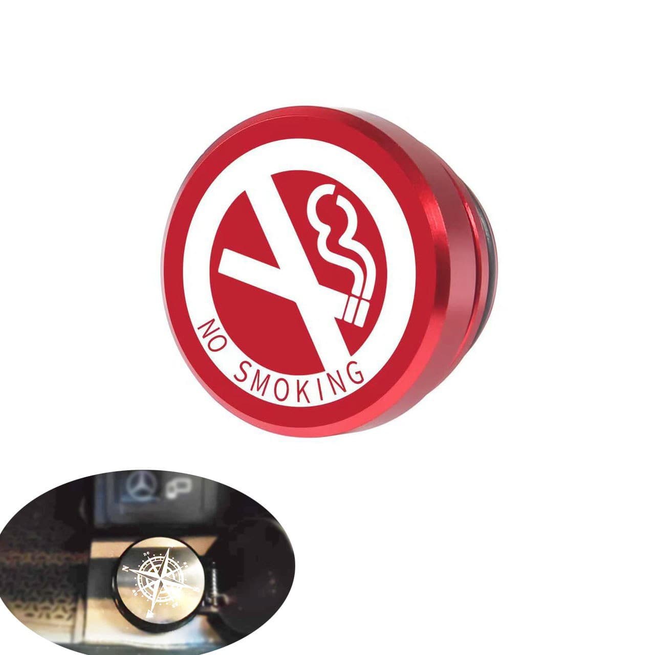 Modified Metal Ashtray Car Motorcycle Aluminum Alloy Car Cigarette Lighter Ashtray Dust Cover