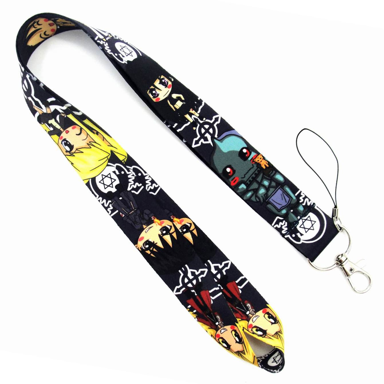Fullmetal Alchemist Anime Phone Strap Long Lanyard Badge Holder Neck Strap