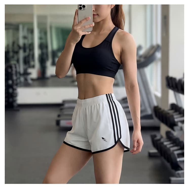 Adidas same style clover summer sports shorts quick-drying breathable training three-point pants fitness running shorts cross-border