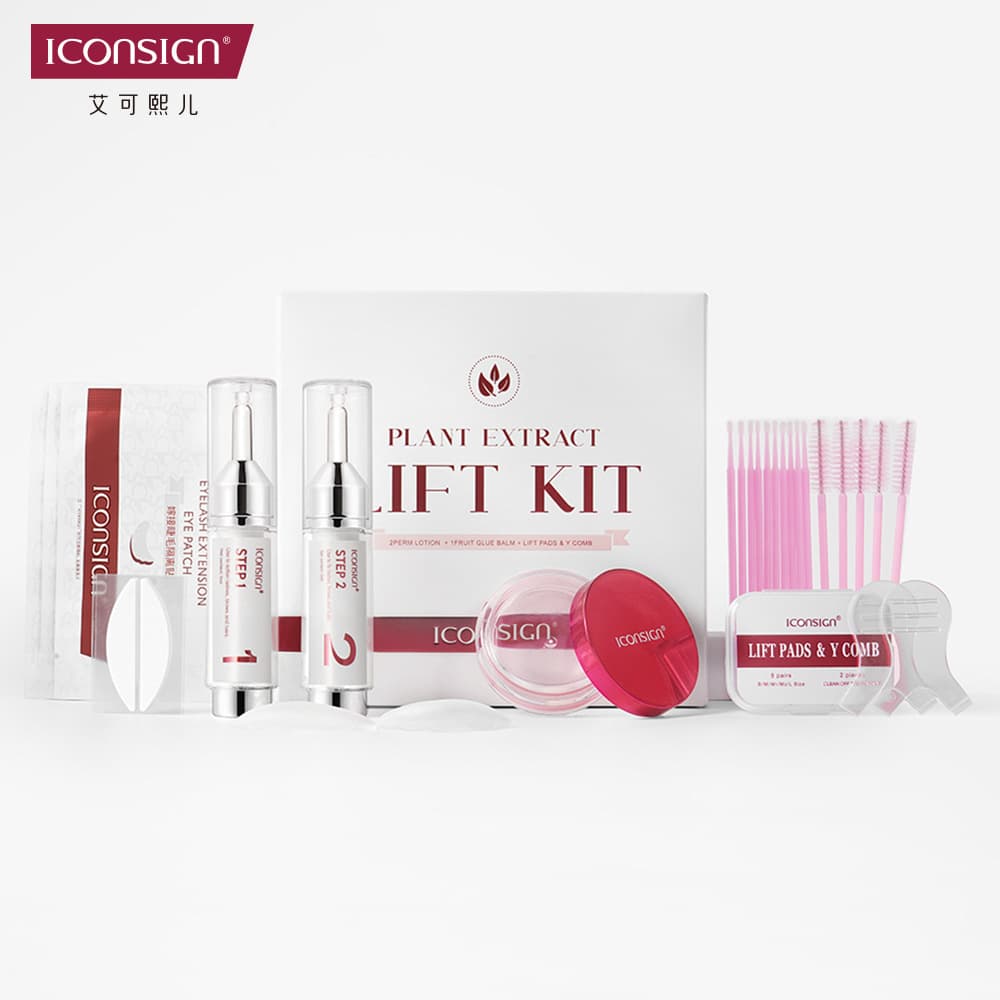 Cross-border ICONSIGN Eyelash Perm Kit Natural Long-lasting Eyebrow and Eyelash Dual-use Kit Keratin Small Tube Wholesale