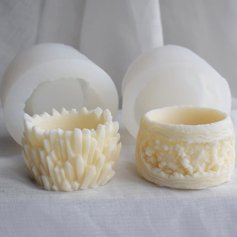 Succulent Pot Silicone Mold for Cement Concrete Crystal Resin Epoxy Aroma Candle Gypsum Planter Mold
