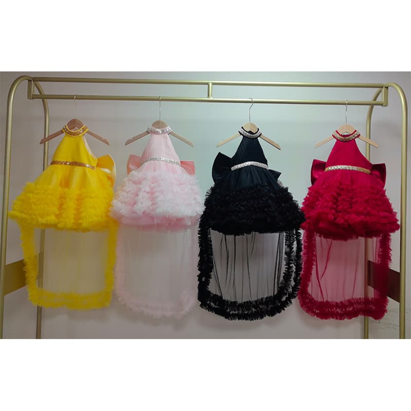 Children's Formal Piano Performance Dress, Little Girl's Gown, Niche Luxury Host Catwalk Princess Dress, Birthday Party Tutu Dress