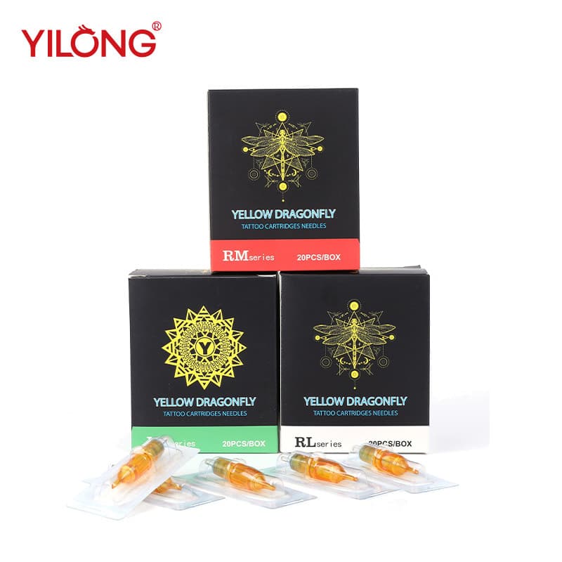Different Dragon Yellow Dragonfly Integrated Needle New Cheyenne Tattoo Needle Disposable Tattoo Needle Tattoo Eyebrow Needle Tattoo Equipment Cross-Border