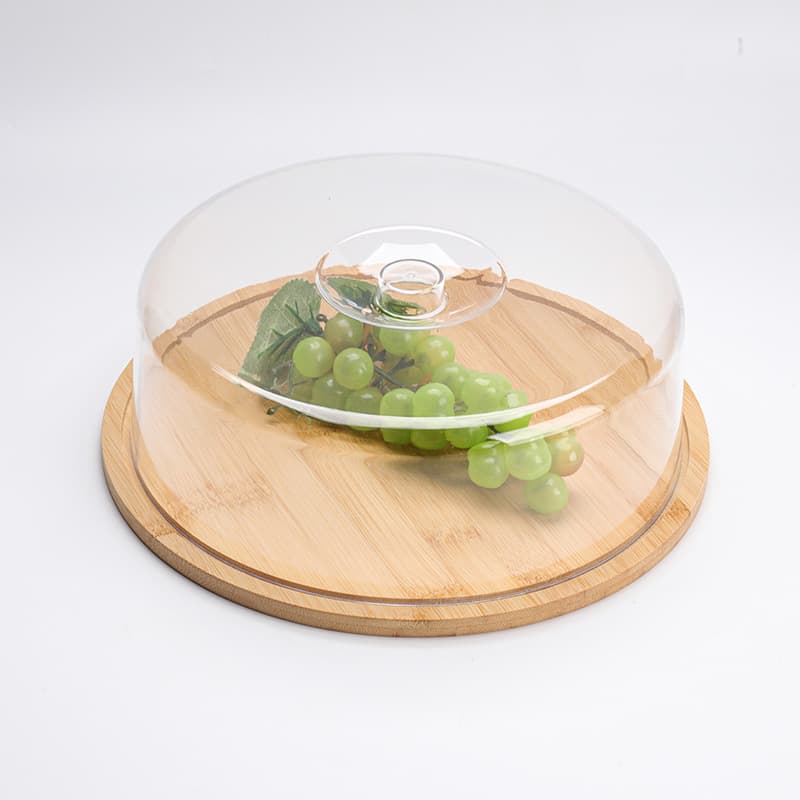 Bamboo cutting board, butter and cheese box, storage container, cake dust cover, plastic lid, food and fruit plate, small snack plate