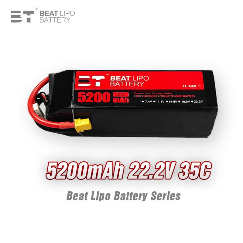 BT LIPO Battery 5200mAh/6S/22.2V/35C/RC Model Battery Full Series