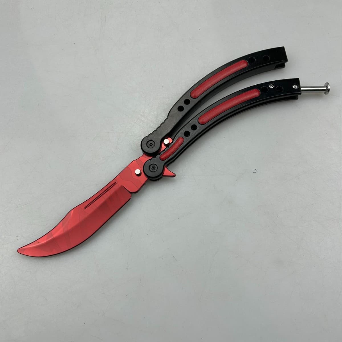 CSGO Fancy Toy Butterfly Knife Unsharpened Stainless Steel Swinging Skill Knife CS2 Butcher Various Patterns Wholesale