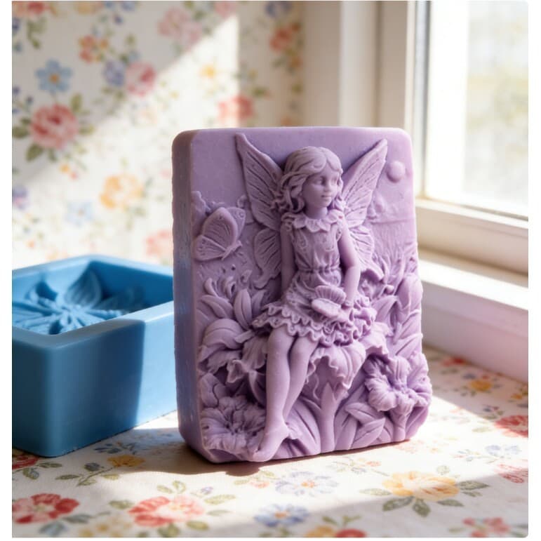 Flower Fairy Shape Silicone Mold Soap Mold Cake Decoration Mold S112